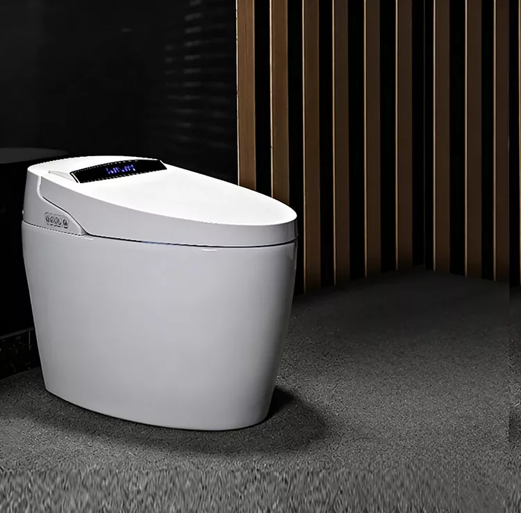 Fotbetjent flip-top smart toalett