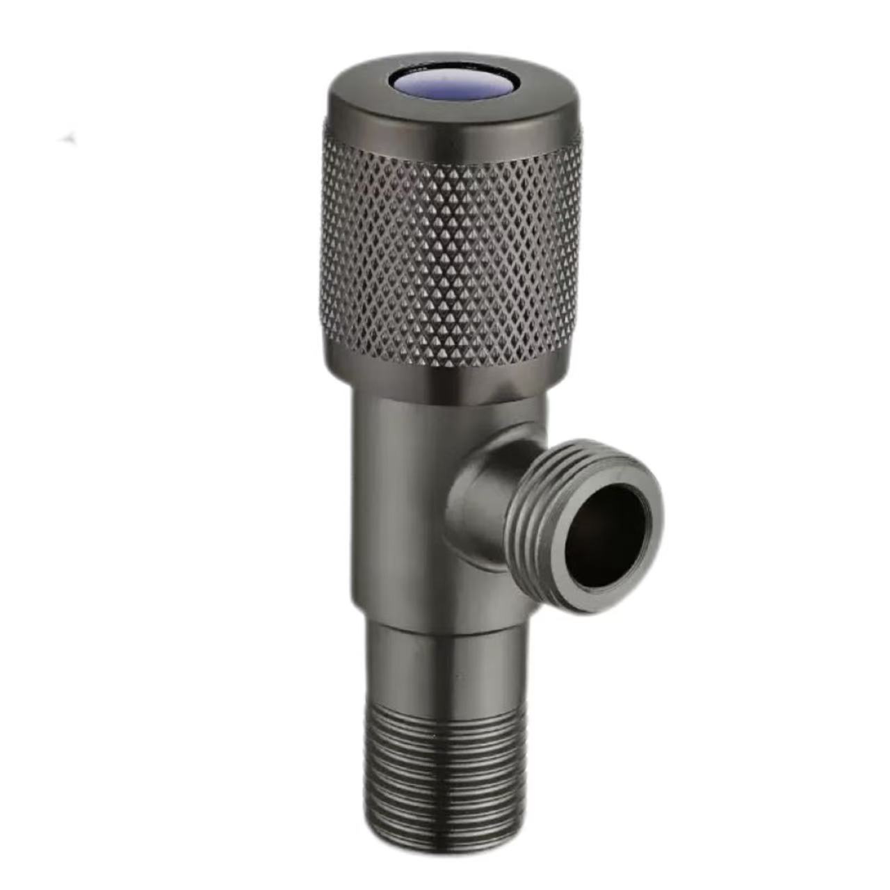 Gunmetal riflet håndtak Universal inntaksventil for varmt og kaldt vann Gunmetal riflet håndtak Universal inntaksventil for varmt og kaldt vann