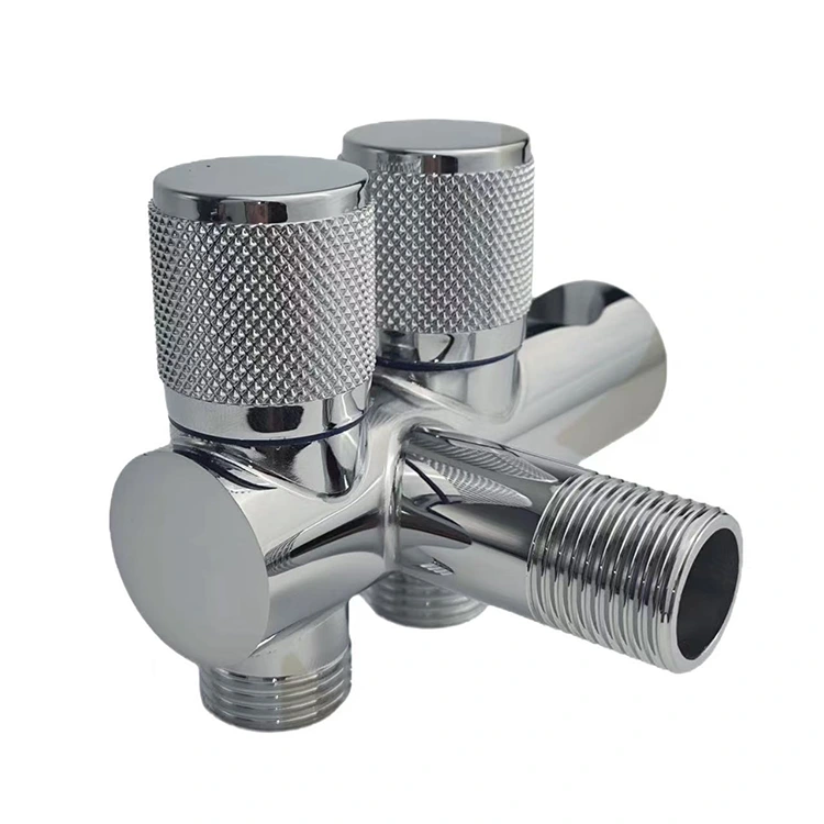 Veggmontert dobbel vinkelventil